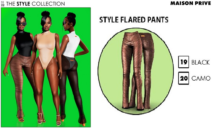 20. BETRAYAL STYLE Flared Pants CAMO [Reborn]