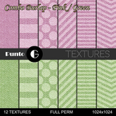 Combo Burlap Pink & Green
