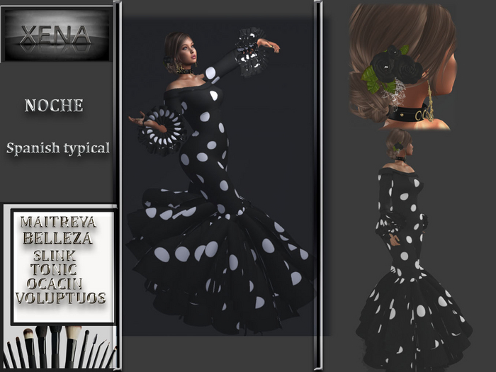 NOCHE, Spanish typical dress. Seville