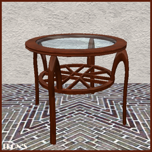 Deco Table Glass & Walnut 2-pack - RESIZE MENU