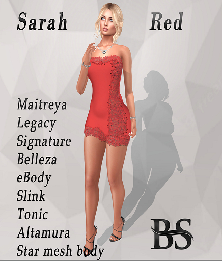 BS-Sarah Dress Red