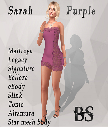 BS-Sarah Dress Purple
