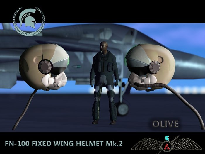 OLIVE - FN-100 HELMET  (BOX)
