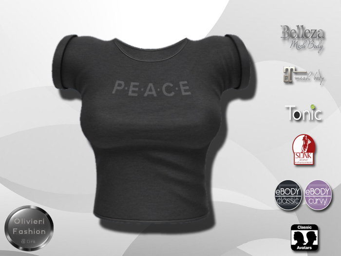 TEE - Peace Black