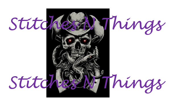 Stitches N Things - Country Skull Texture