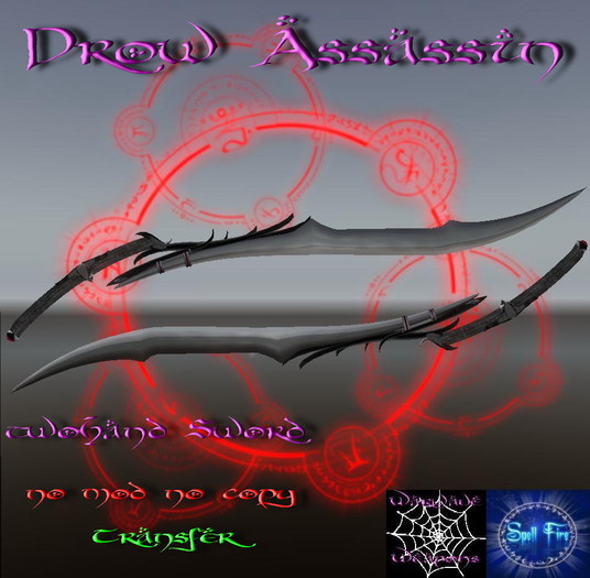 2 Hand Sword "Drow Assassin"