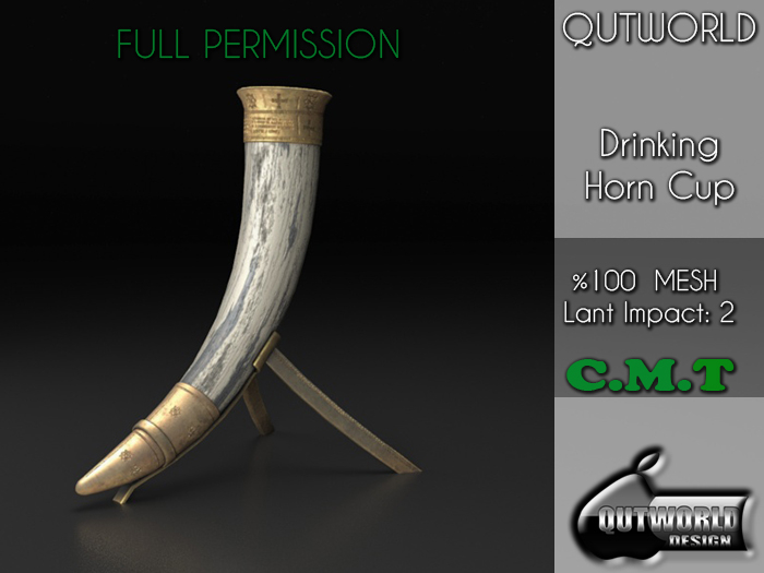 .::QUTWORLD Drinking Horn Cup::.FP 