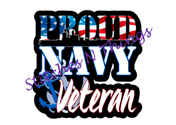 Stitches N Things - Navy Veteran patch