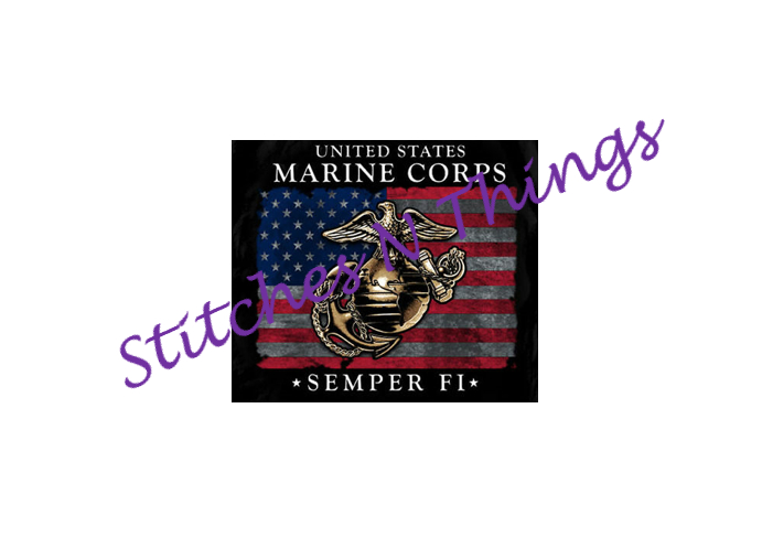 Stitches N Things - US Marine Corps Semper Fi patch