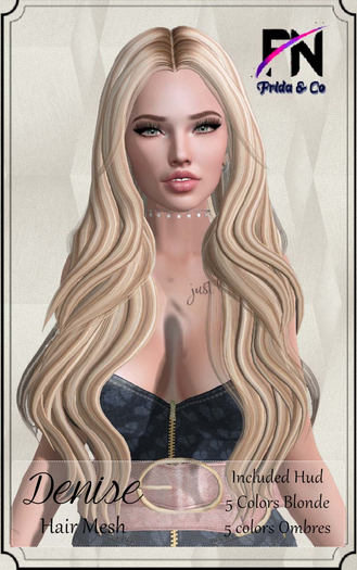 :::Frida&Co:::-DENISE-Blonde Mesh Hair-HUD(add me)