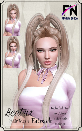 :::Frida&Co:::-BEATRIX-FATPACK MESH HAIR(ADD ME)