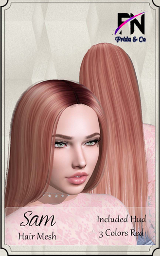 :::Frida&Co:::-SAM-Red Mesh Hair-(ADD ME)