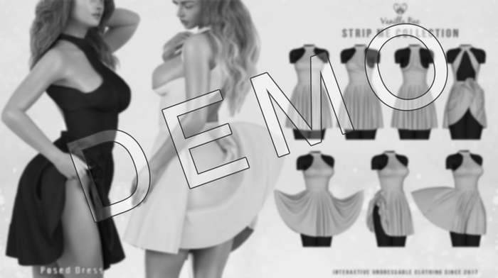 *Vanilla Bae* Marilyn Dress - DEMO Pack - Strip Me Interactive - Maitreya Only