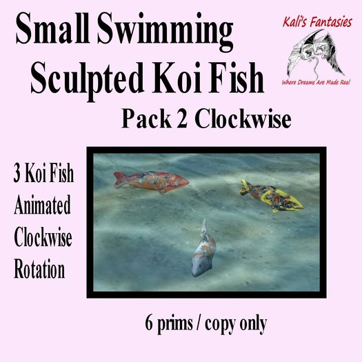 Small Koi Fish Pack 2 clockwise