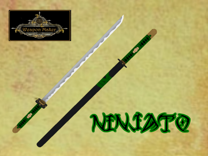 Ninjato Black & Green 2h {Unity Maxim}