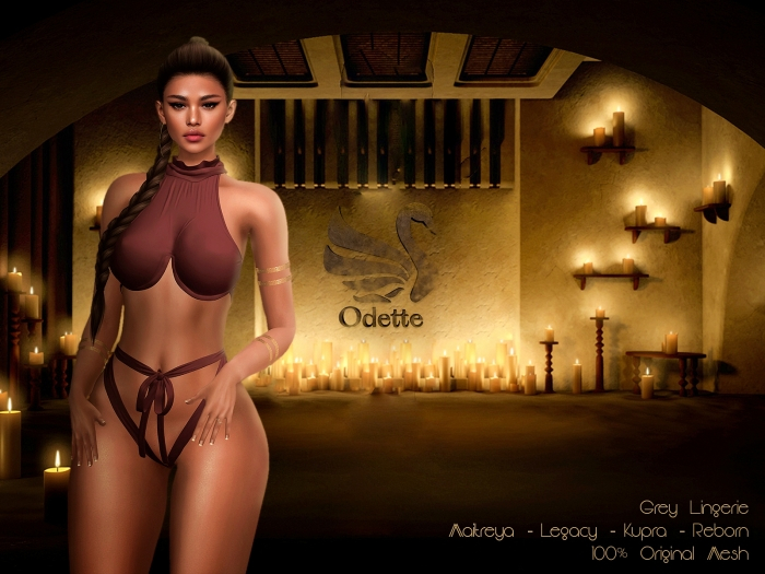 Odette - Grey Lingerie FATPACK
