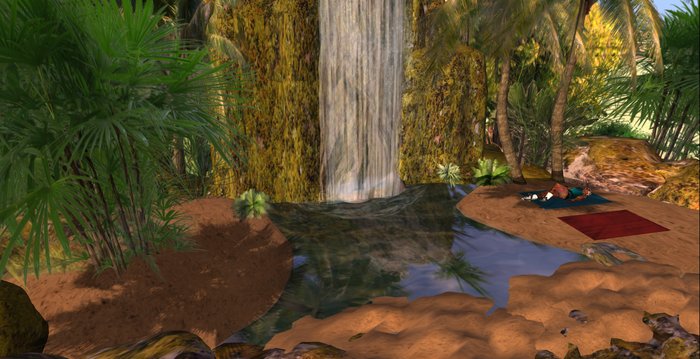 Natural Landscapes Tropical Waterfall & Pool