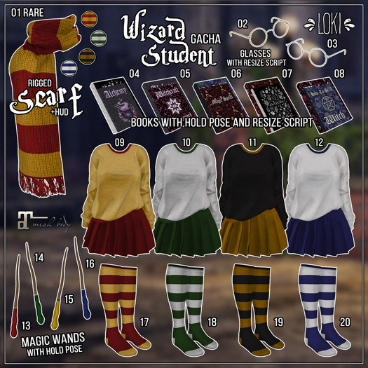 13.Loki - Wizard Student GACHA - Team Lion Magic Wand