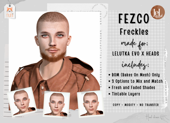 .nuni. Fezco Freckles - BOM