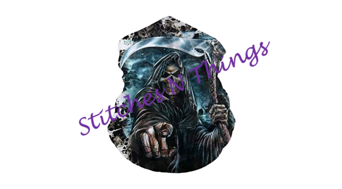Stitches N Things - Reaper Blue patch