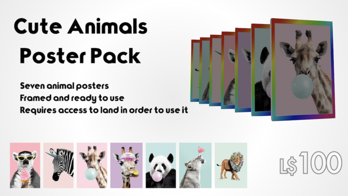 Funny animal posters for kids