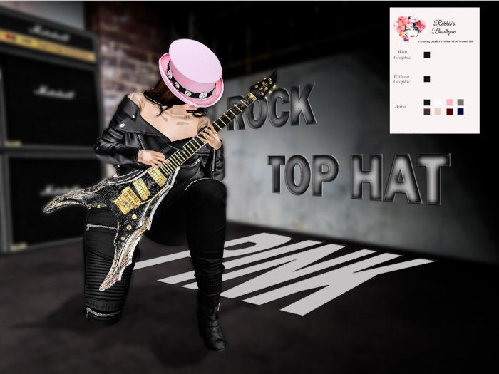 Rock Top Hat v1.2 [Pink] [add me]