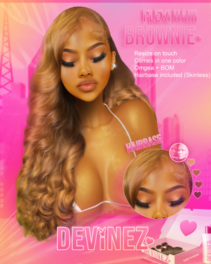 DEVINEZ // Brownie [ Flexi Hair ] Packed