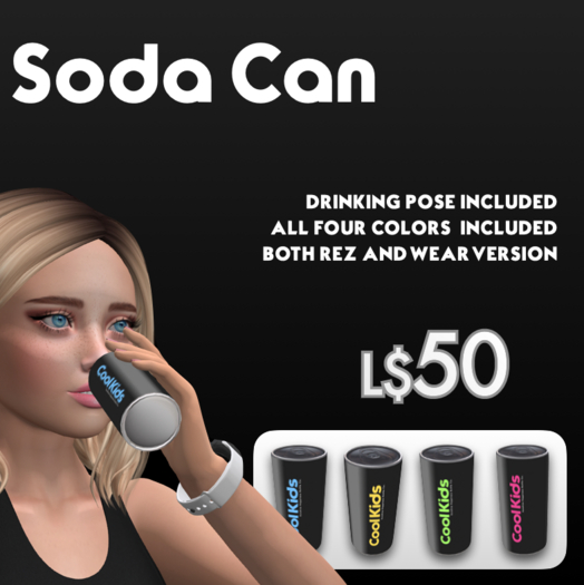 Cool Kids Soda Cans Pack