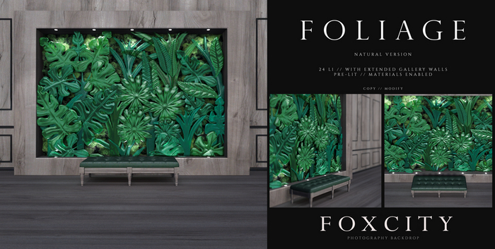 FOXCITY. Photo Booth - Foliage (Natural)