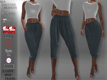 "GCD" Loree Cotton Capris Blue