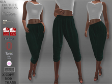 "GCD" Loree Cotton Capris Green