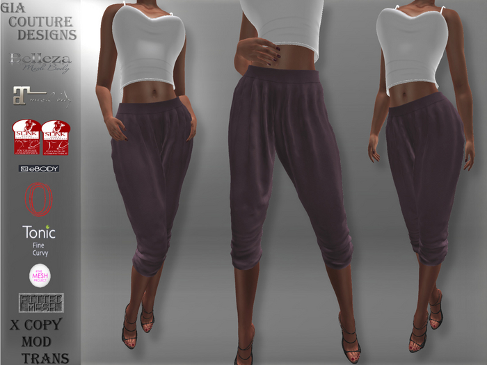 "GCD" Loree Cotton Capris Pink