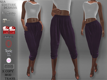 "GCD" Loree Cotton Capris Purple