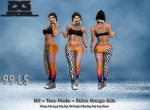 DG -Tess Pants - Zebra Orange Mix - Box