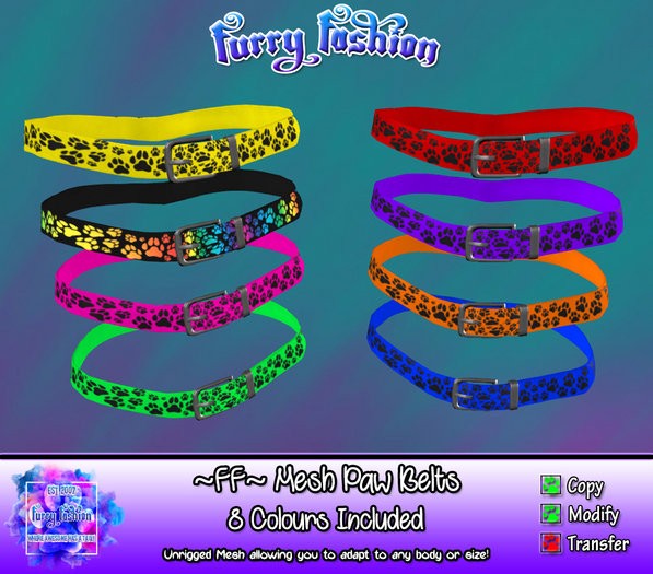 ~FF~ Mesh Paw Belts