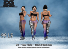 DG -Tess Pants - Zebra Purple mix - Box
