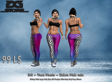 DG -Tess Pants - Zebra Pink mix - Box