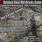 [FP] SLDomina Professional 3D real Old Bricks Color - Old castle serie - Full Perm for Builders - Realistic 3D Stone