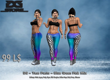 DG -Tess Pants - Blue,Green,Pink Mix - Box