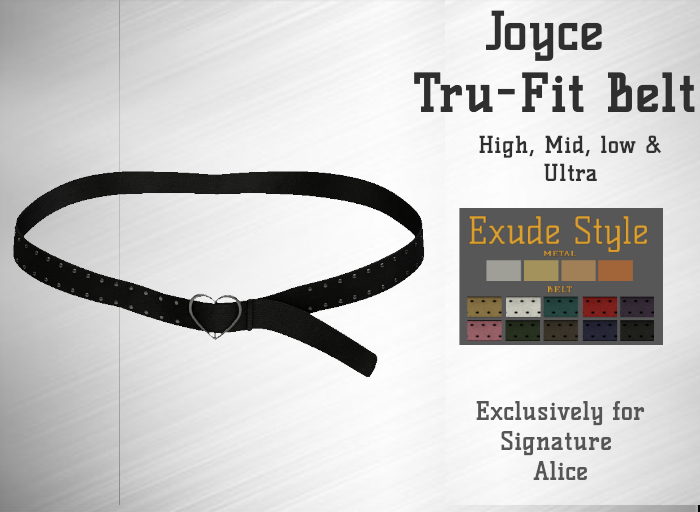 !! Exude Style !! Joyce Tru-Fit Belt for Signature Alice
