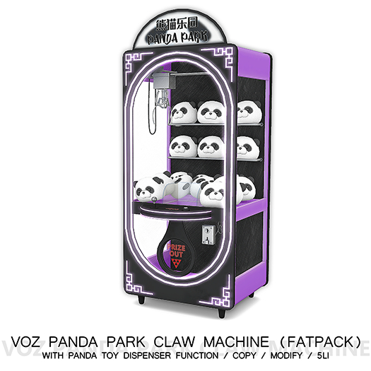 [VOZ] Panda Park Claw Machine (Fatpack)