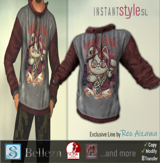 InstantStyleSL- Reo Aizawa Exclusive- Good Luck Hoodie
