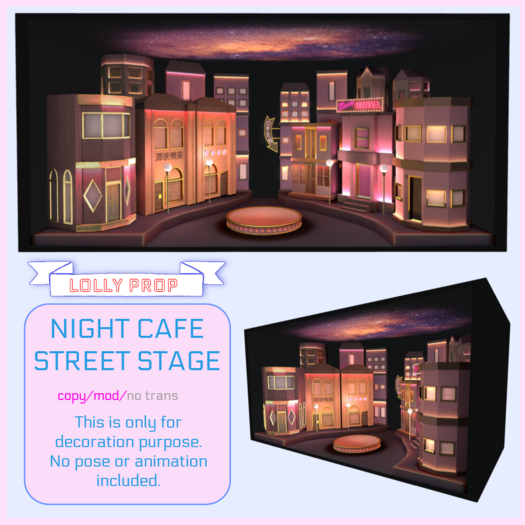 =LOLLY PROP=NIGHT CAFE STREET STAGE