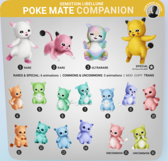SEmotion Libellune Poke Mate Companion RARE 02