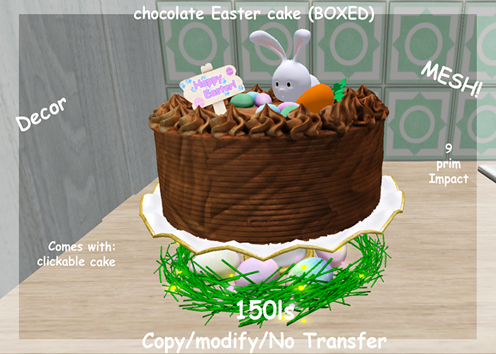 chocolate Easter cake (BOXED)