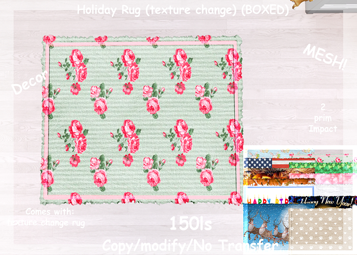 Holiday Rug (texture change) (BOXED)