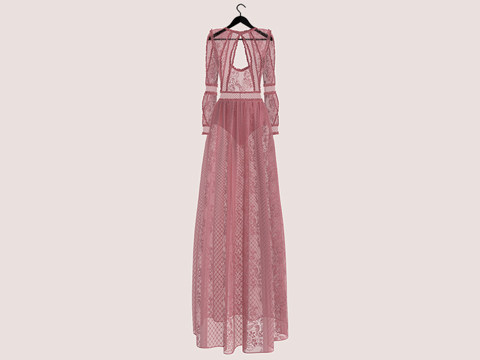 MOLICHINO - LINDA'S LACE GOWN - PINK (Add Me)