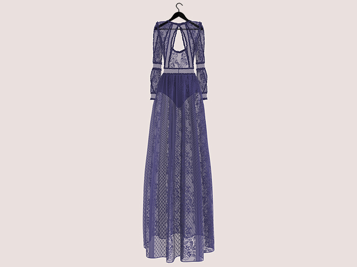 MOLICHINO - LINDA'S LACE GOWN - PURPLE (Add Me)