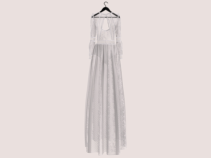 MOLICHINO - LINDA'S LACE GOWN - WHITE (Add Me)