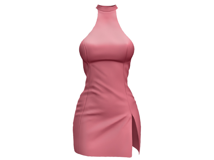 MOLICHINO BARTY PARTY DRESS - PALE PINK